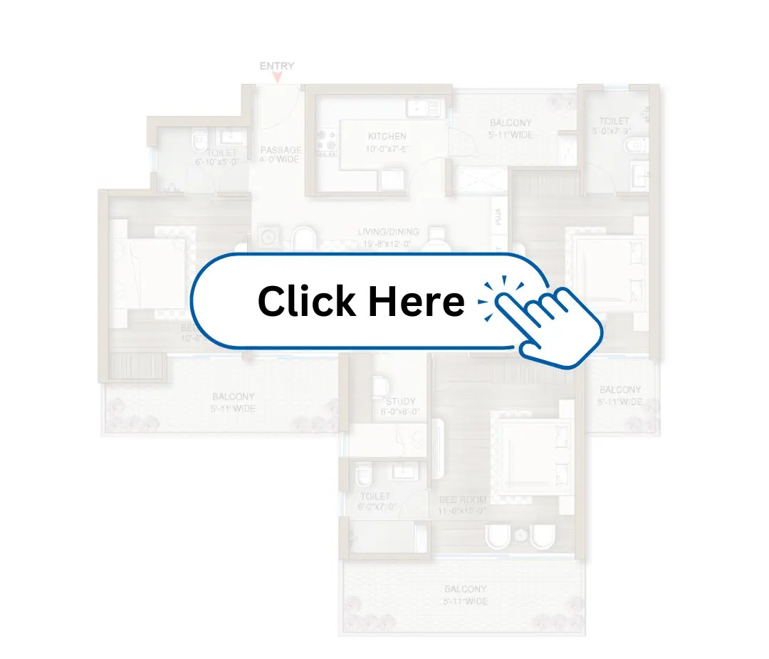 Life by the Lakes — AIPL at Sector 103, 3 BHK Floor Plan